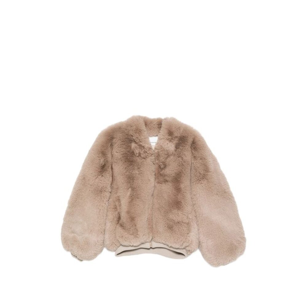 The Frankie Shop Brown Coats - Faux Fur Coats Women